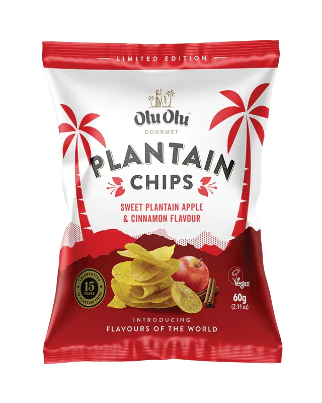 OluOlu Apple Cinnamon Plantain Chips 60G-SurulereFoods
